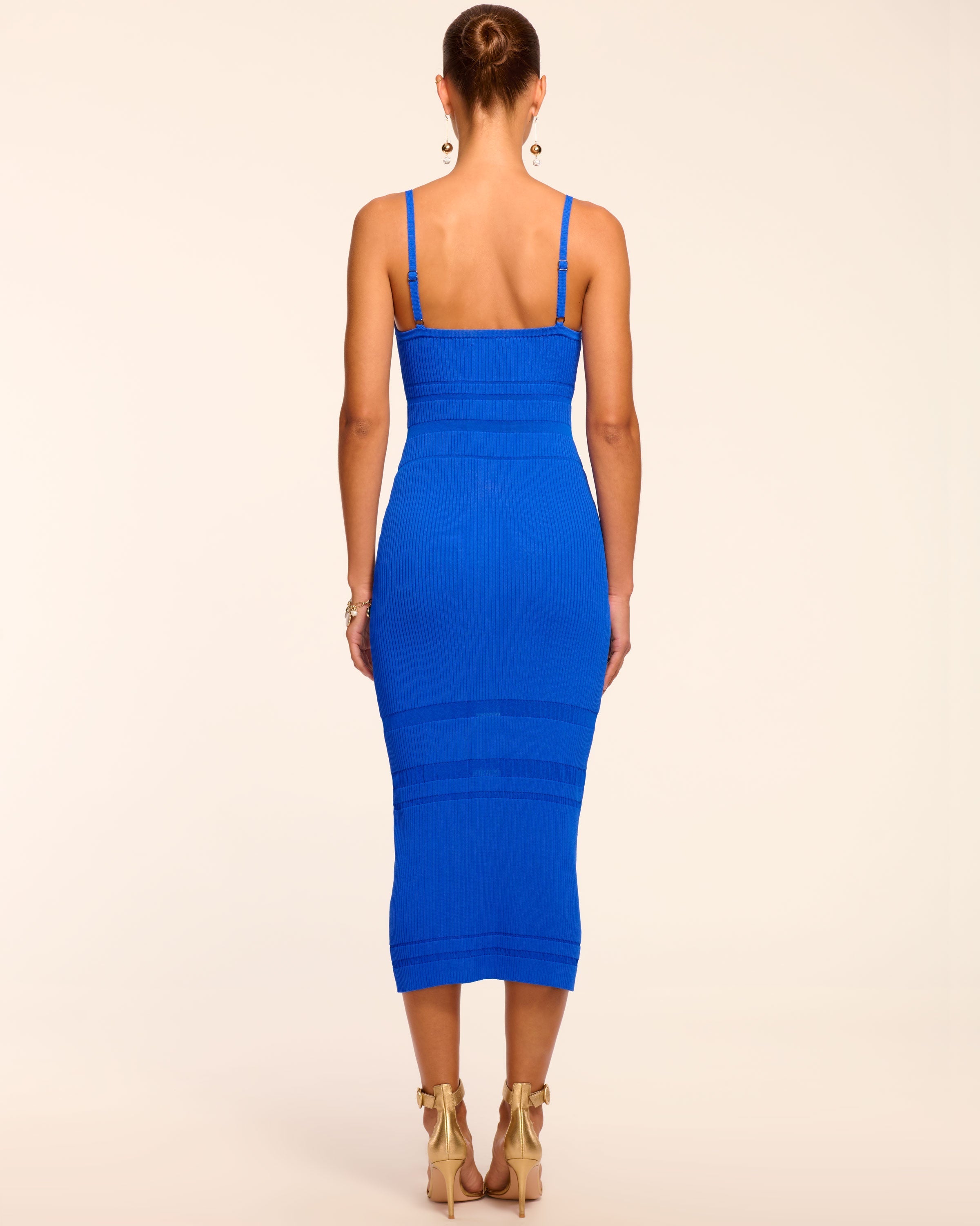 Shiann Knit Midi Dress in ultramarine | Ramy Brook