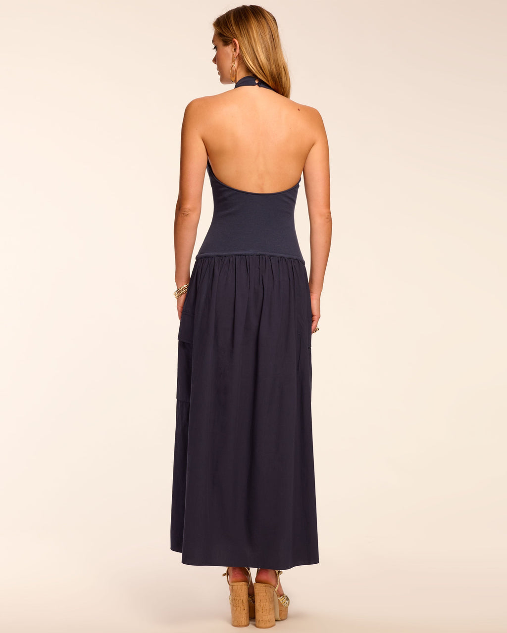 Ramy Brook Women's Simonne Maxi Halter Dress - Blue - Maxi Dresses