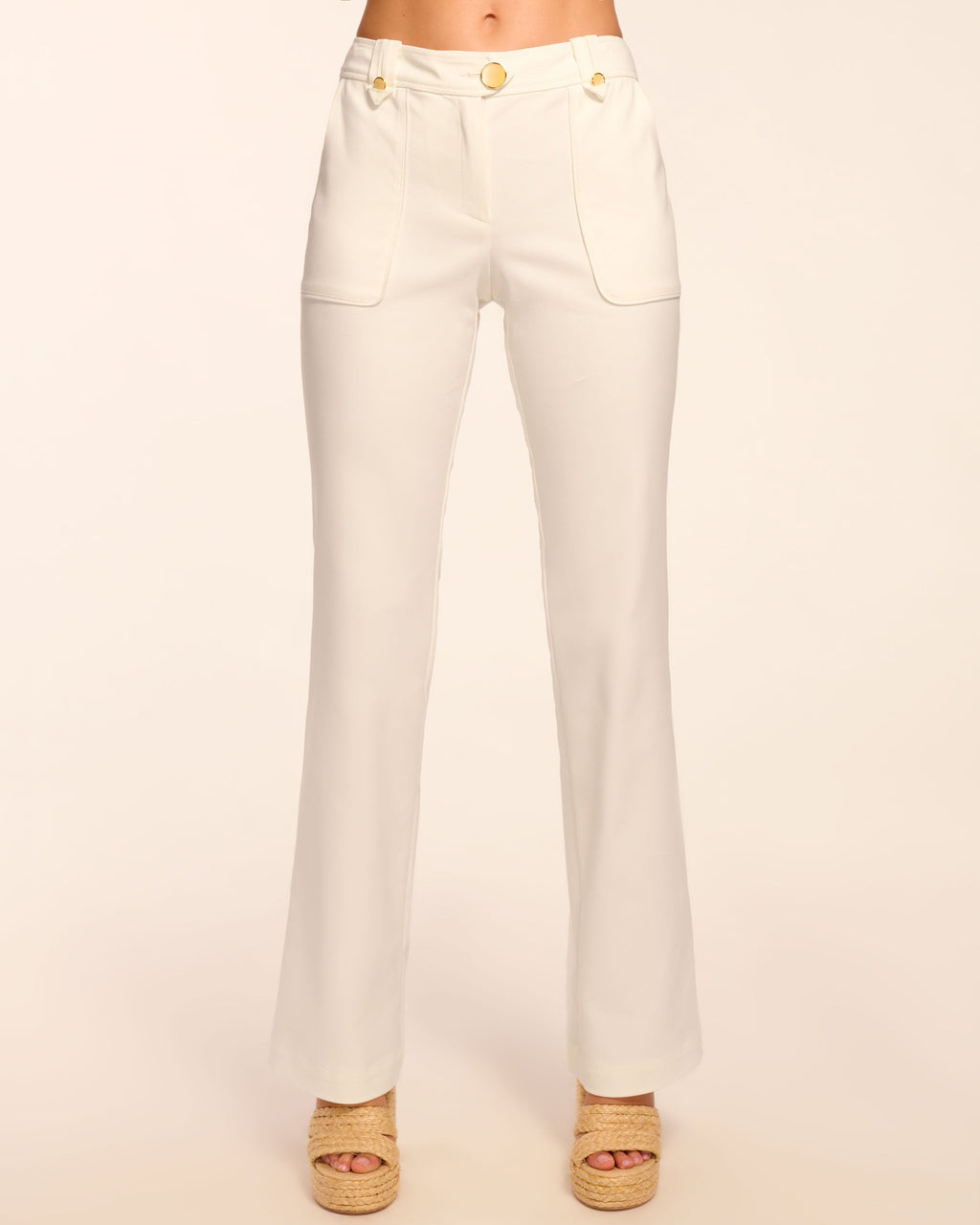 Studio Anneloes Broek Flair Rib Trousers Geel