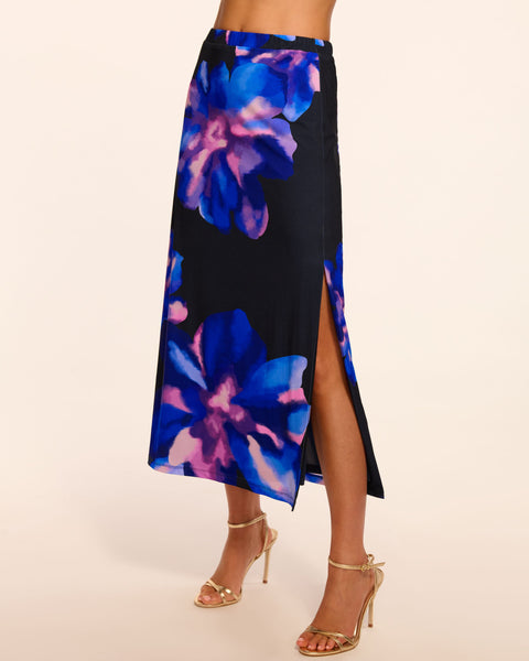 Kate Jersey Midi Skirt in floral jersey | Ramy Brook