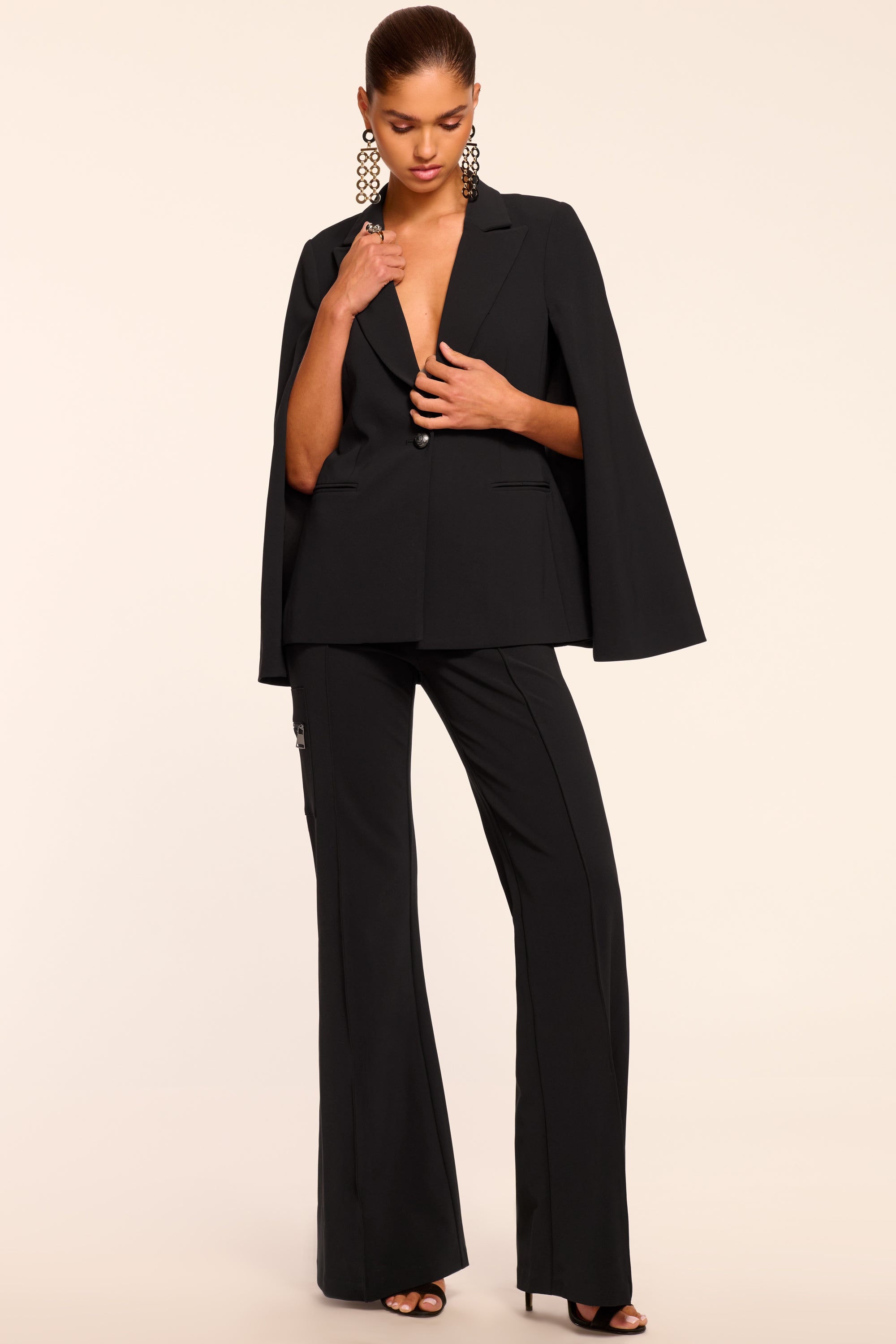Emory Wide Leg Pant in black | Ramy Brook