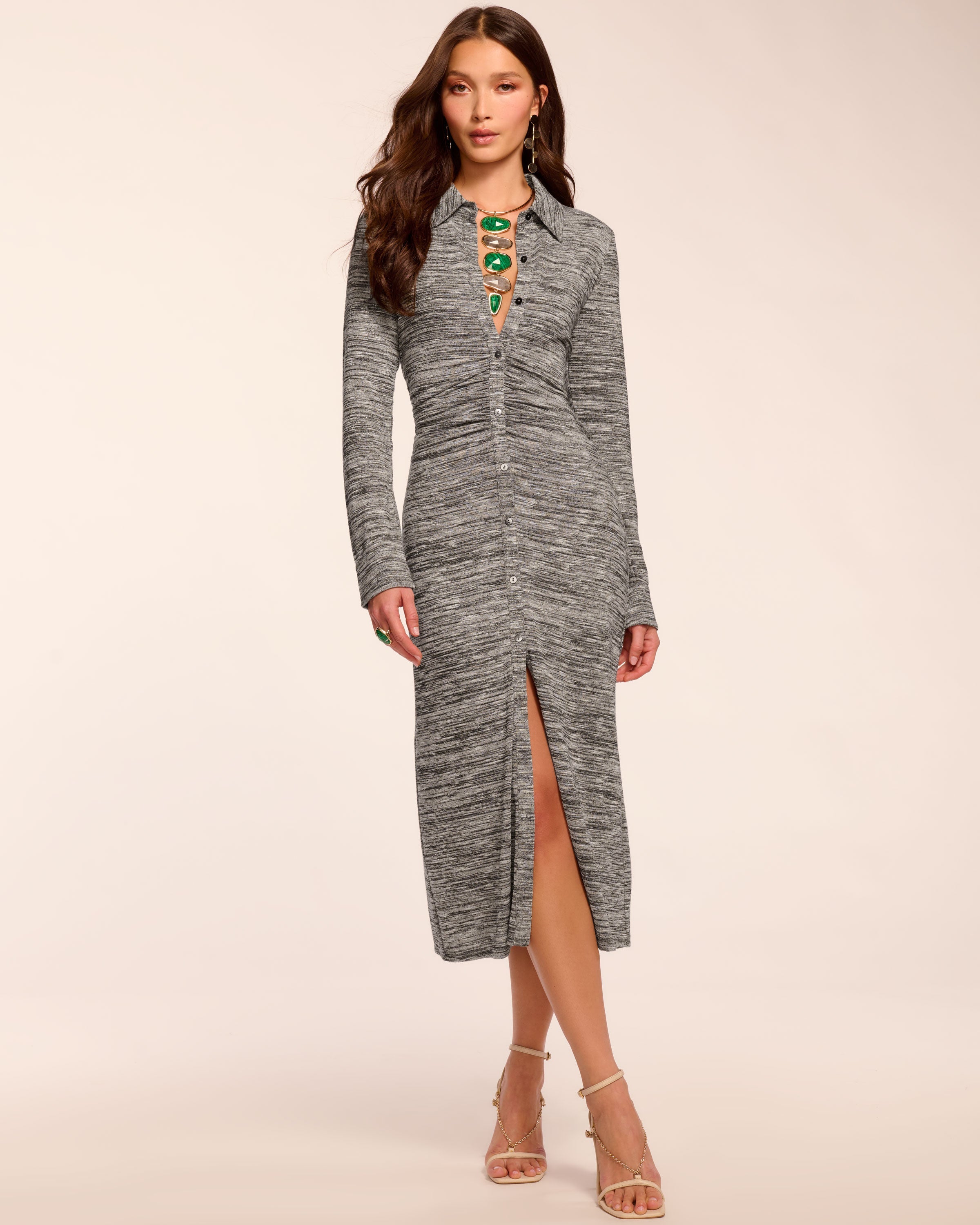 Ramy Brook Rachelle Midi Dress - Black/white