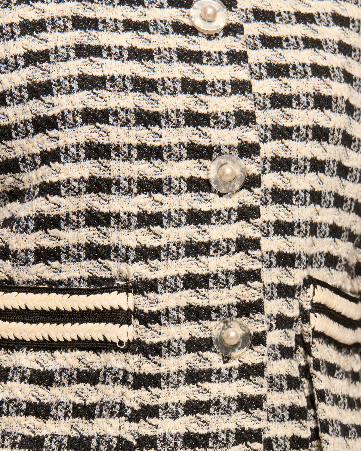 Thomas Tweed Jacket in black gingham | Ramy Brook