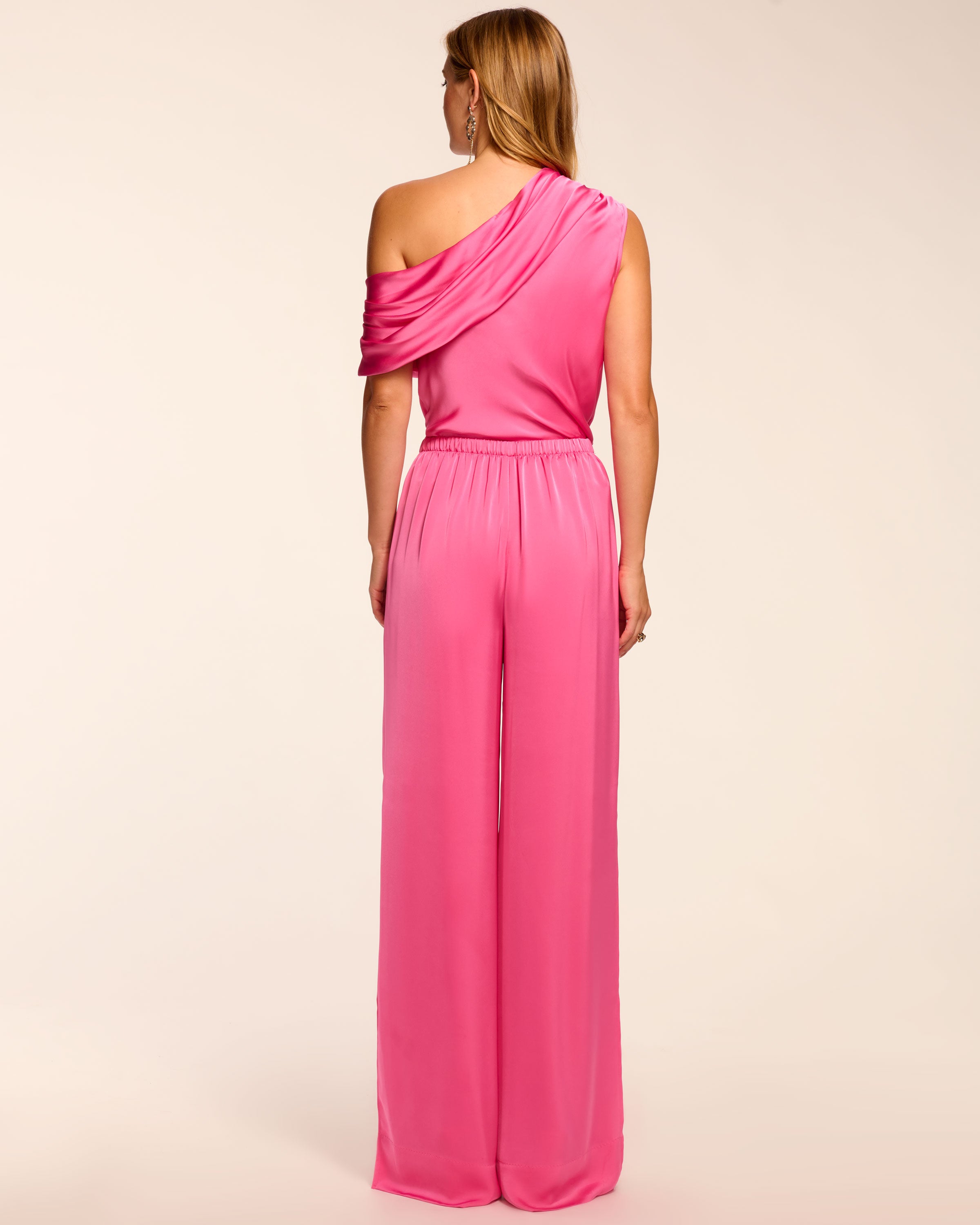 Jolie Wide Leg Pant in pink garnet | Ramy Brook