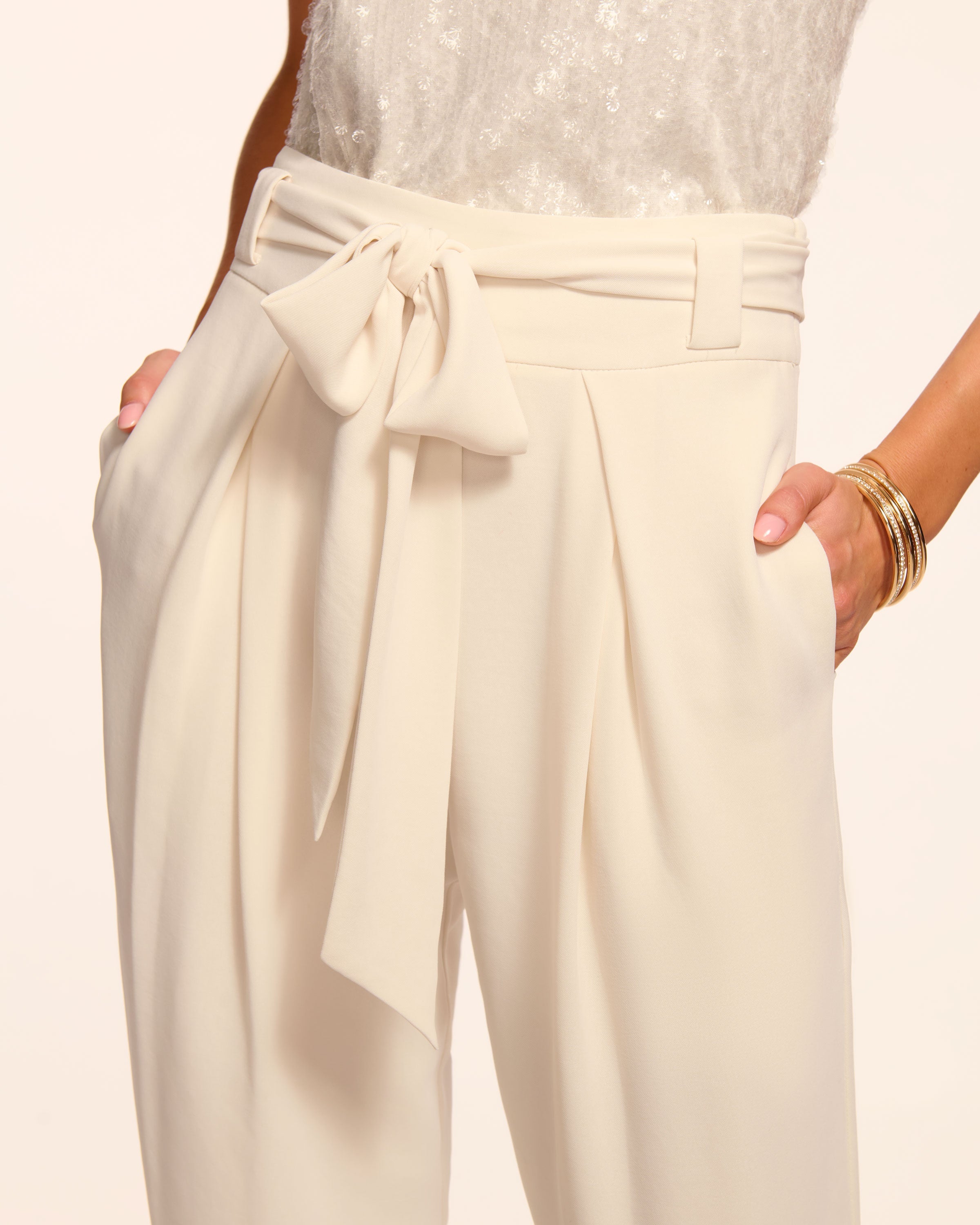 Marigold Jogger Pant in winter white | Ramy Brook