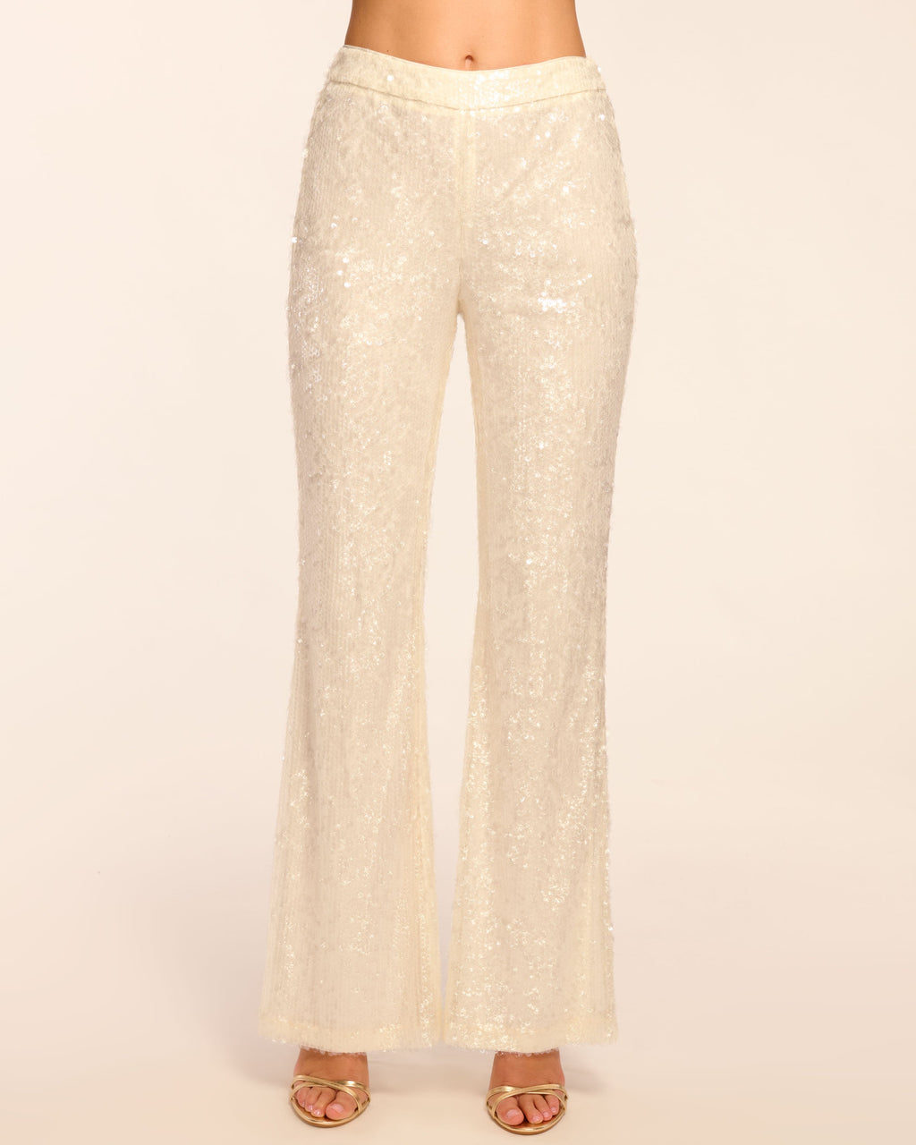 Ramy Brook Women's Olivan Sequin Pants - Natural