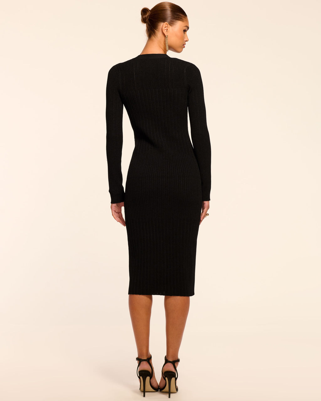 Ramy Brook Gabby Ribbed Dress - Black Ramy Brook Gabby Ribbed Dress - Black