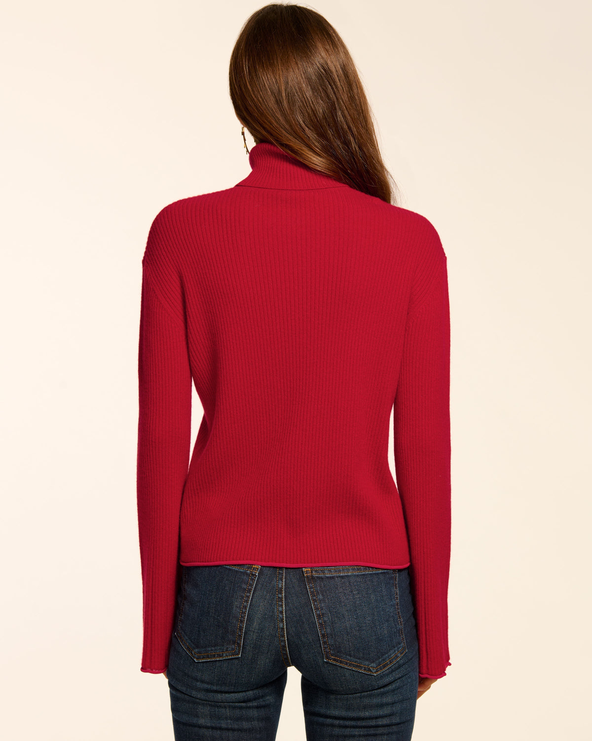 Pull Col Roulé Femme Bamboo Traders - Taille XL - Rouge - Occasion Très Bon état