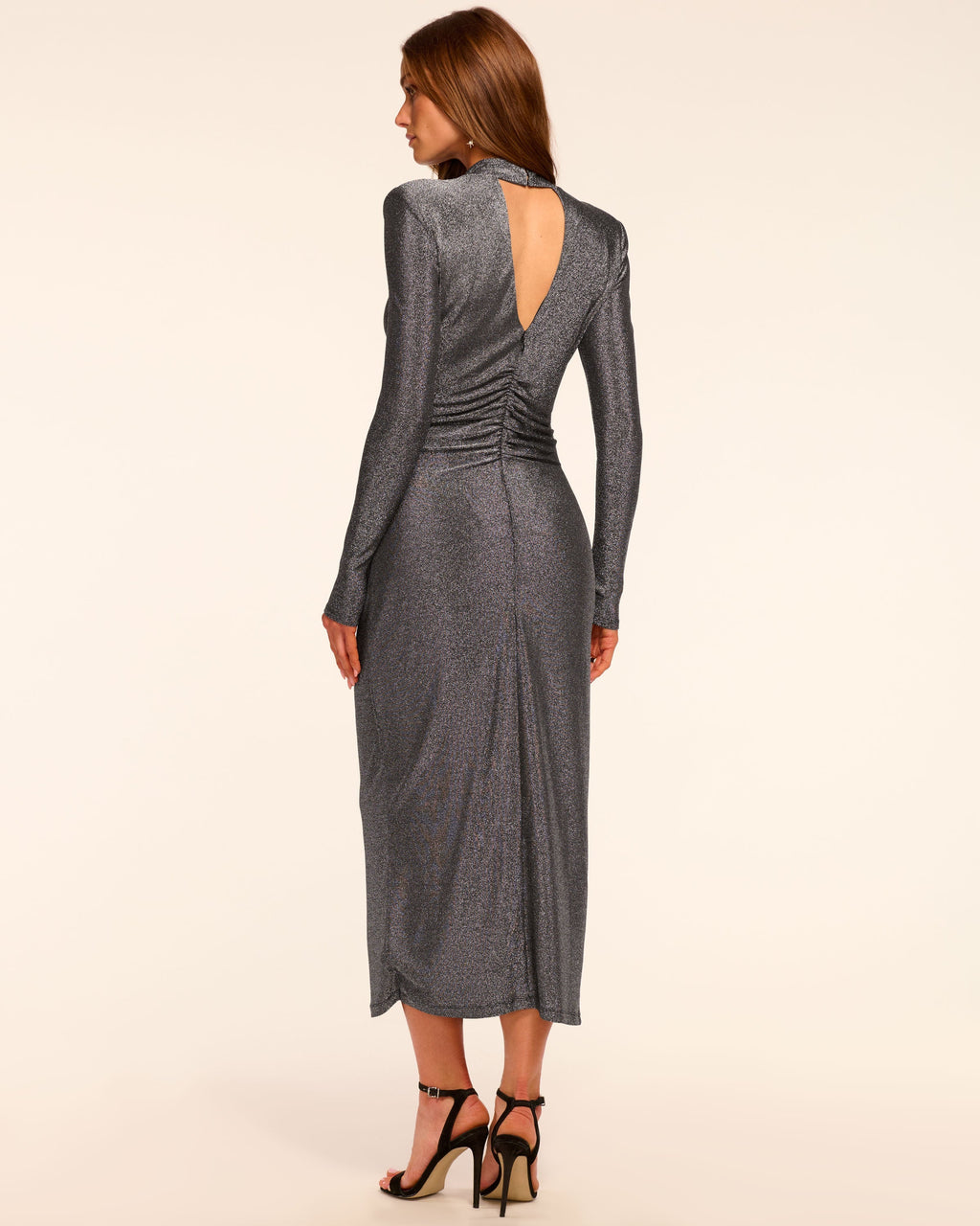 knit midi dress beige Hyacinth House Almond Knit Anya Midi Dress Almond / XS