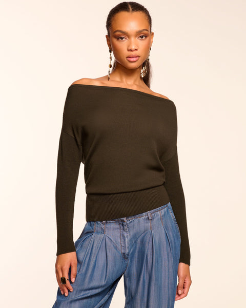 Ameri  新品★ LAYERED OVER SHOULDER KNIT★ Ameri（アメリ）の「CLOUD JACQUARD LAYERED KNIT（ニット/セーター