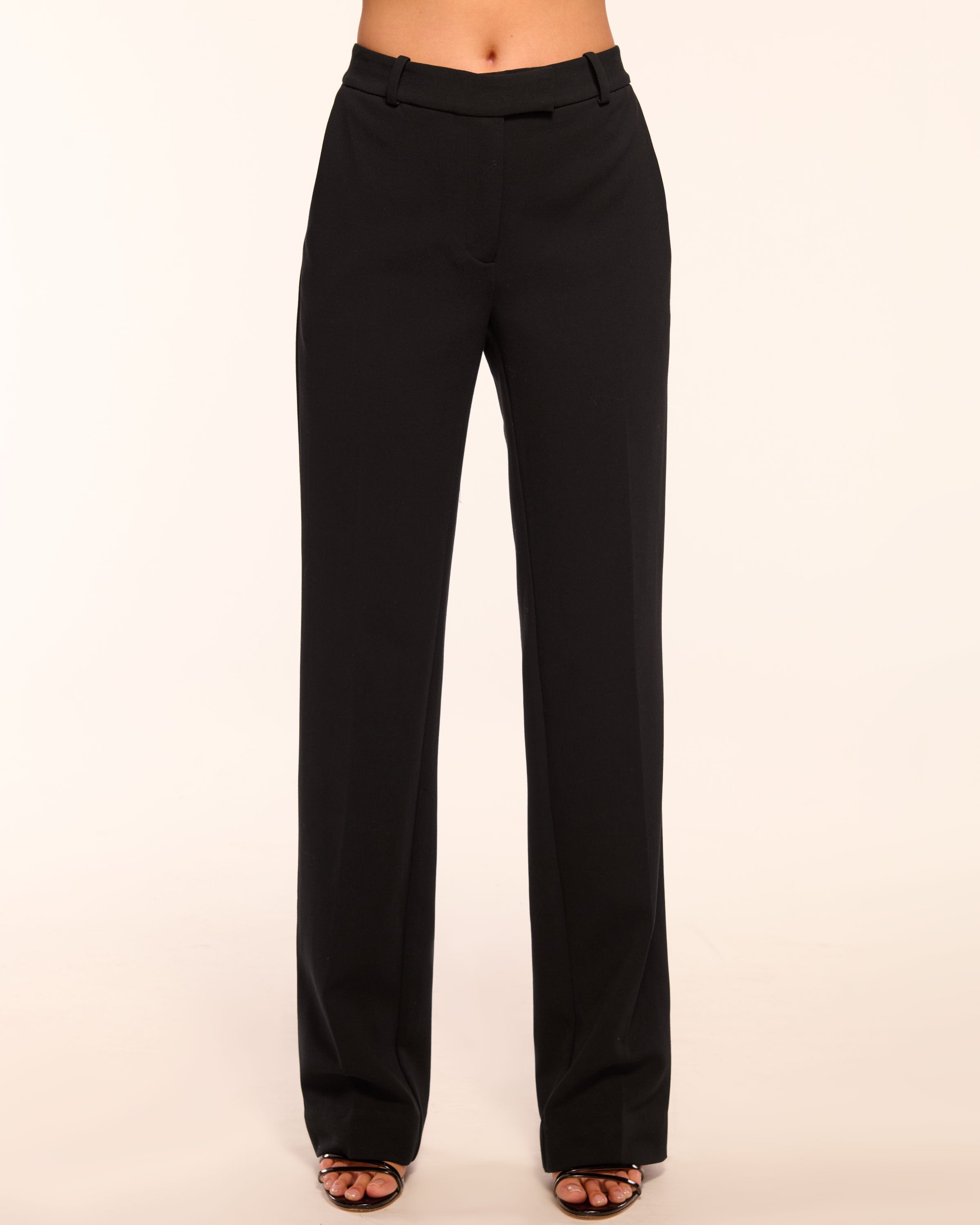ladies straight leg black dress pants Doug Straight-Leg Tailored Pant in Whether youre commanding the boardroom or charming at a dinner Bamans Dress Pants Women Work