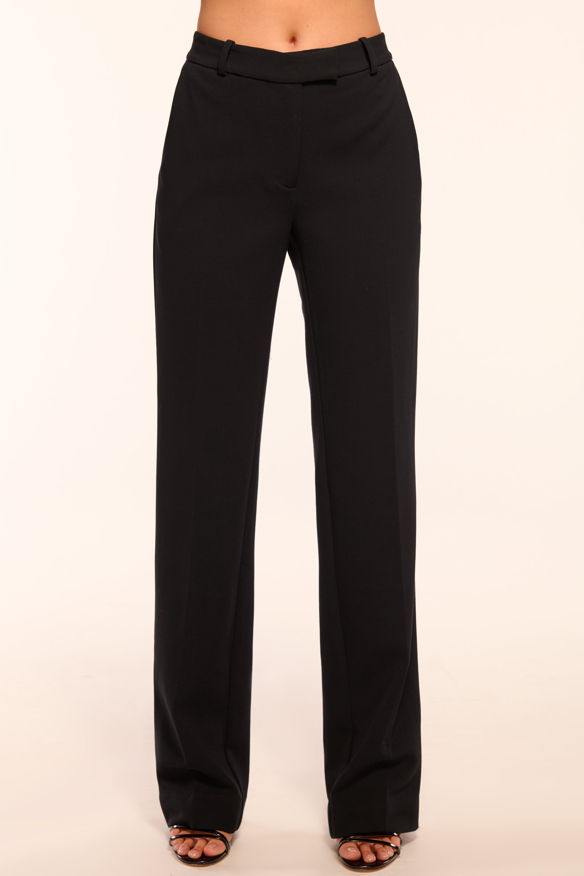 パンツ NULLUS 25aw Quill Pen Tailored Trouser 1 Doug Straight-Leg Tailored Pant in black | Ramy Brook