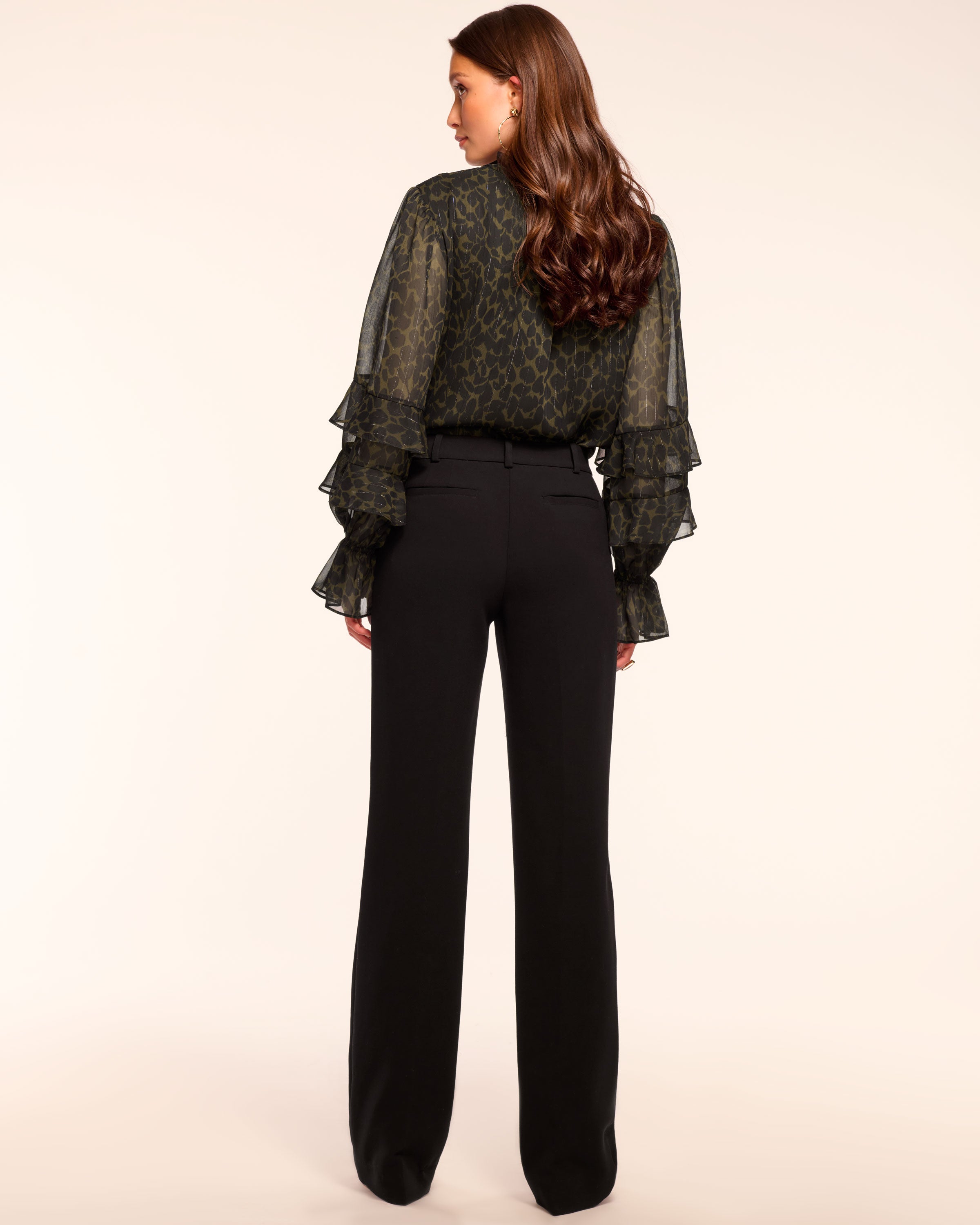 Doug Straight-Leg Tailored Pant in black | Ramy Brook