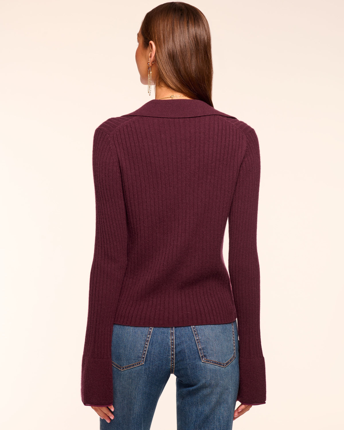 トップス RHC Cotton Cashmere Collection Cardigan Cathy Cashmere Cardigan Sweater in scarlet red | Ramy Brook