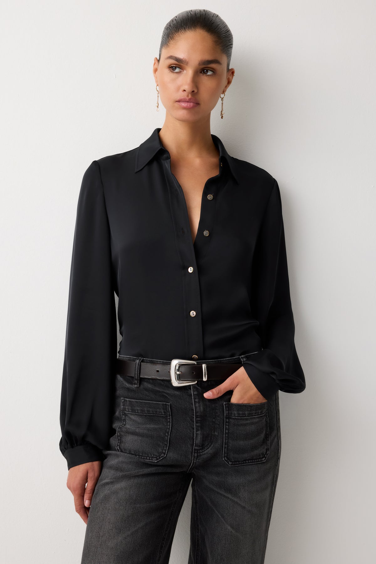 Brynne Button Down Top view 1