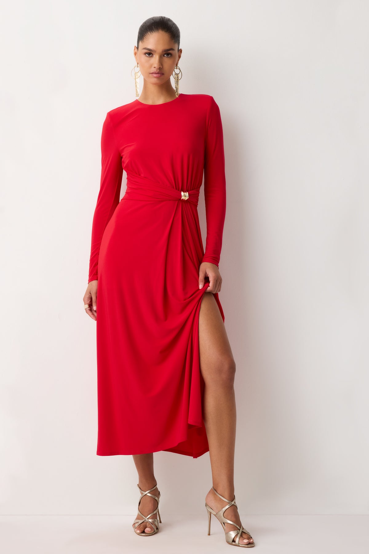 Piper Embellished Jersey Midi Dress view 1