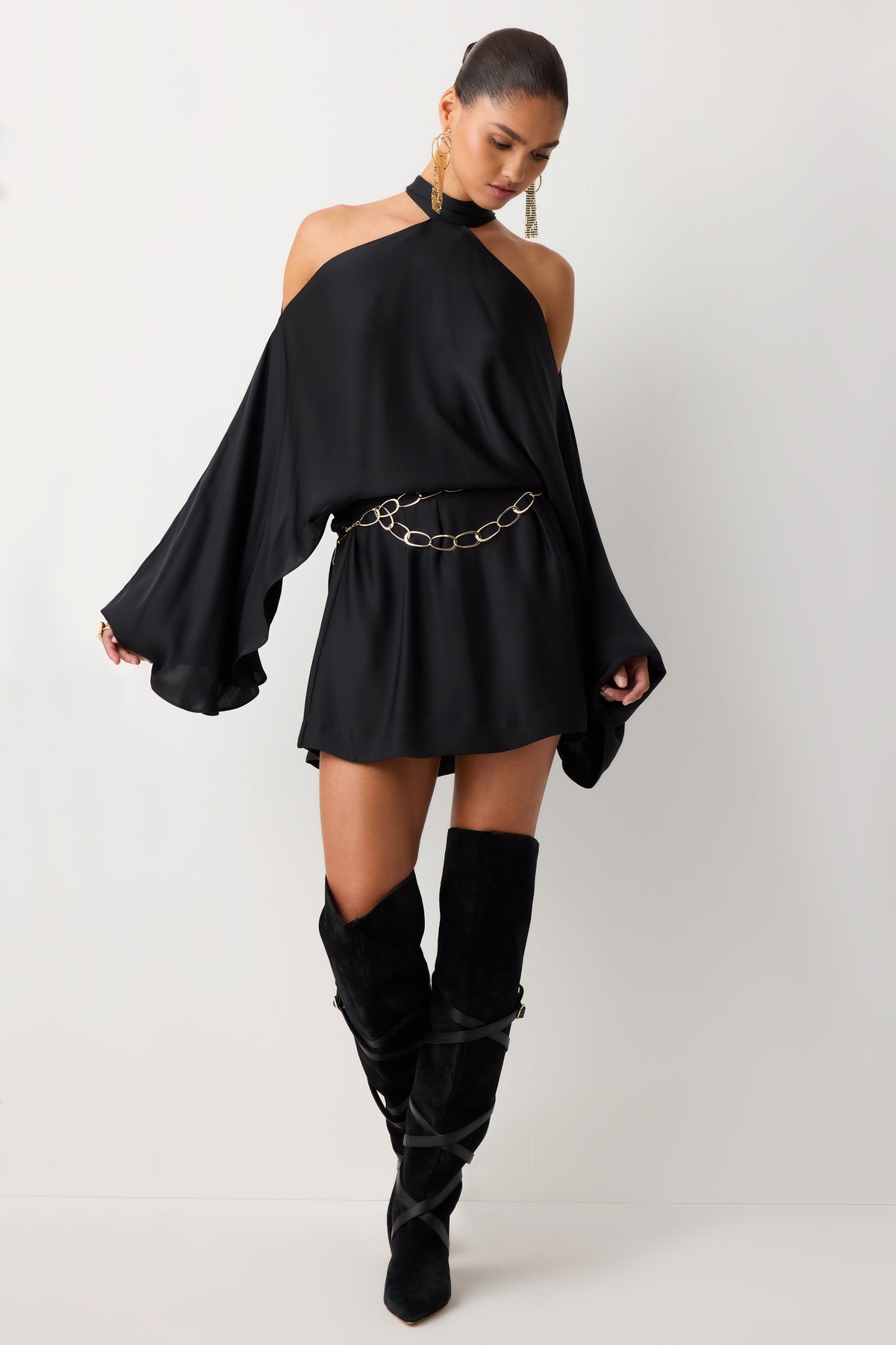Averyl Cold Shoulder Mini Dress view 1