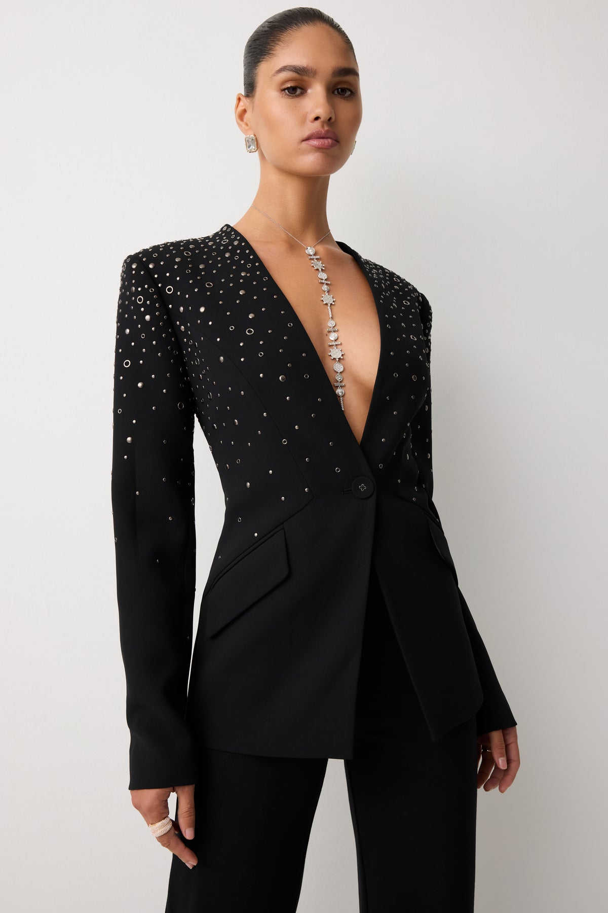Geneva Embellished Blazer Jacket view 1