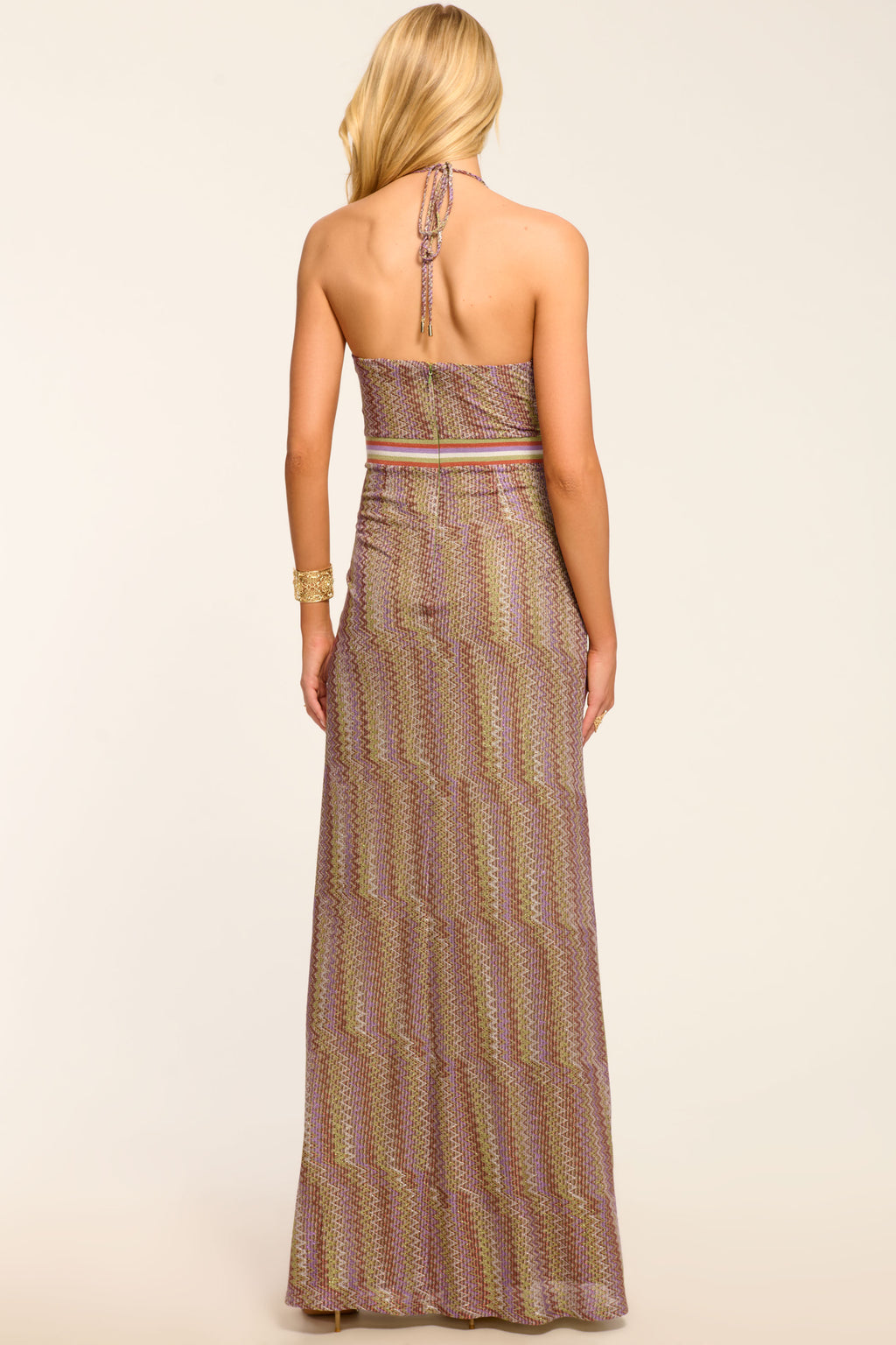 Ramy Brook Rosalind Lurex Knit Maxi Dress in Lurex Knit