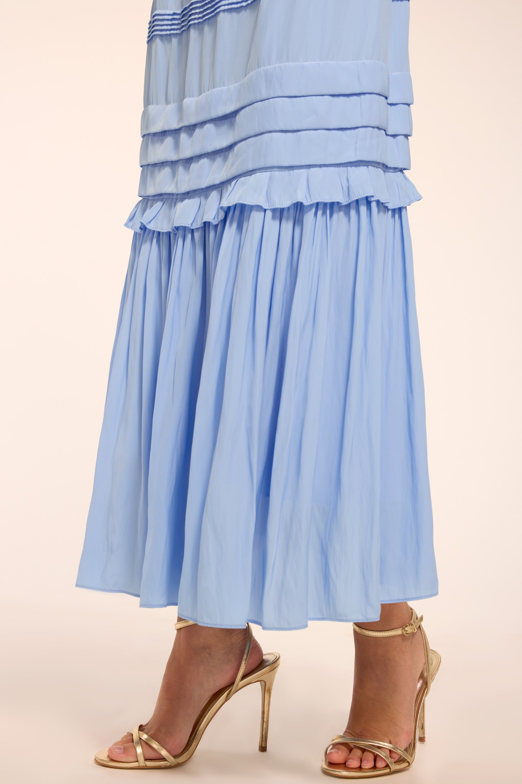 Ruby Tiered Maxi Dress in bazaar blue | Ramy Brook
