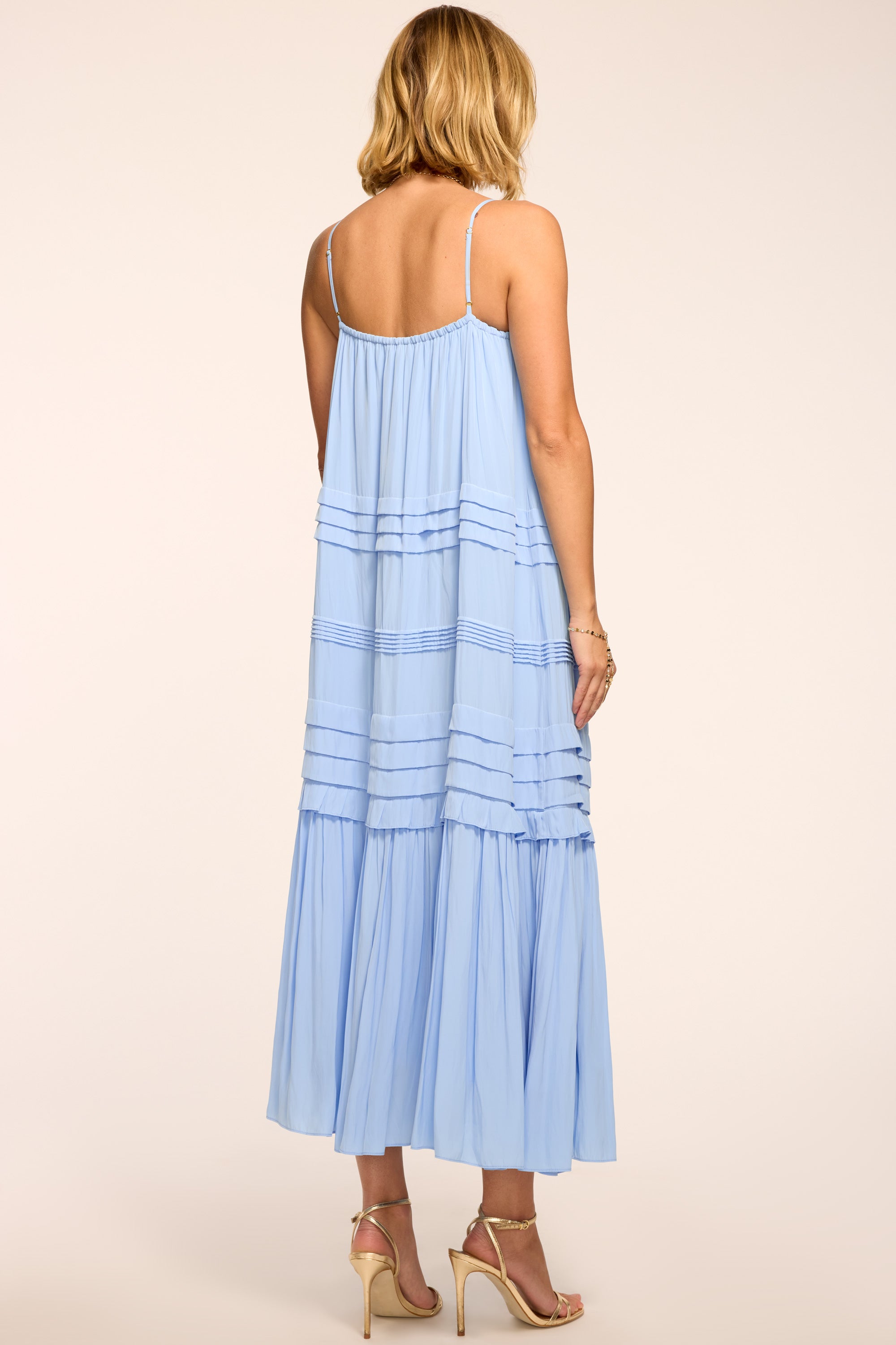 Ruby Tiered Maxi Dress in bazaar blue | Ramy Brook