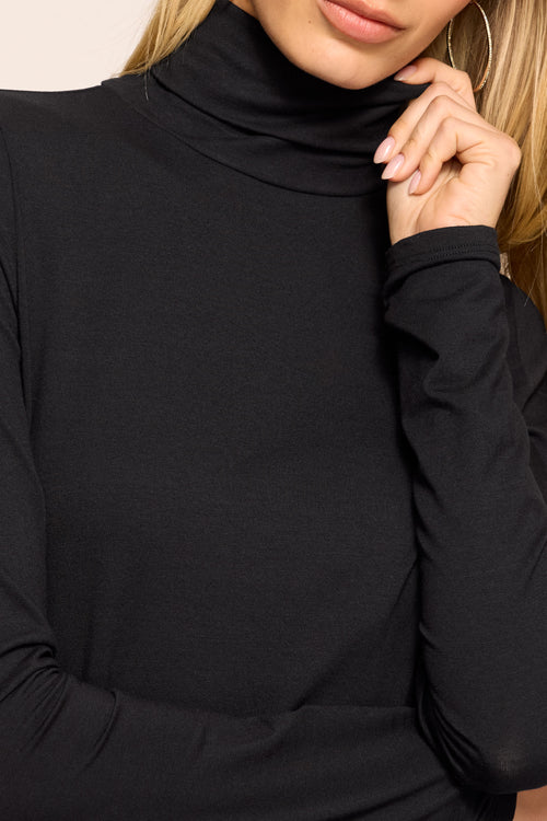 Thea Knit Turtleneck Top view 2