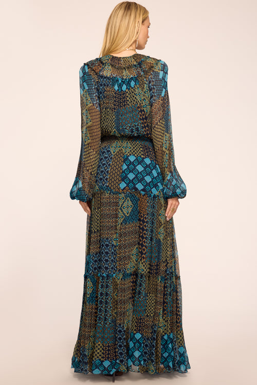 Autumn Printed Long Sleeve Dress view 4