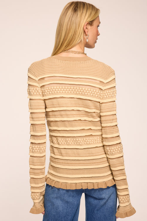 Callie Ribbed Knit Cardigan view 3