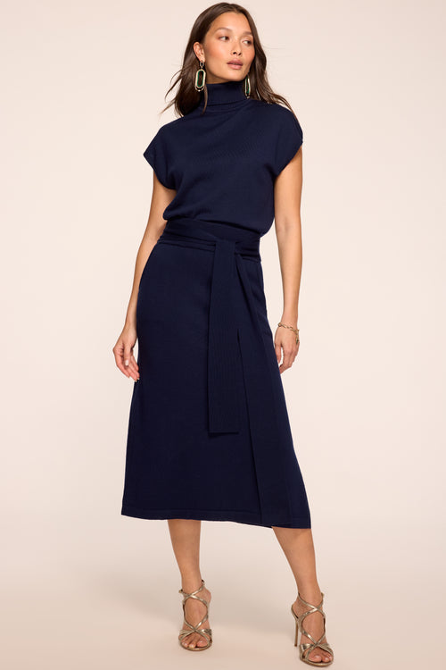 Abby Knit Midi Wrap Skirt view 2