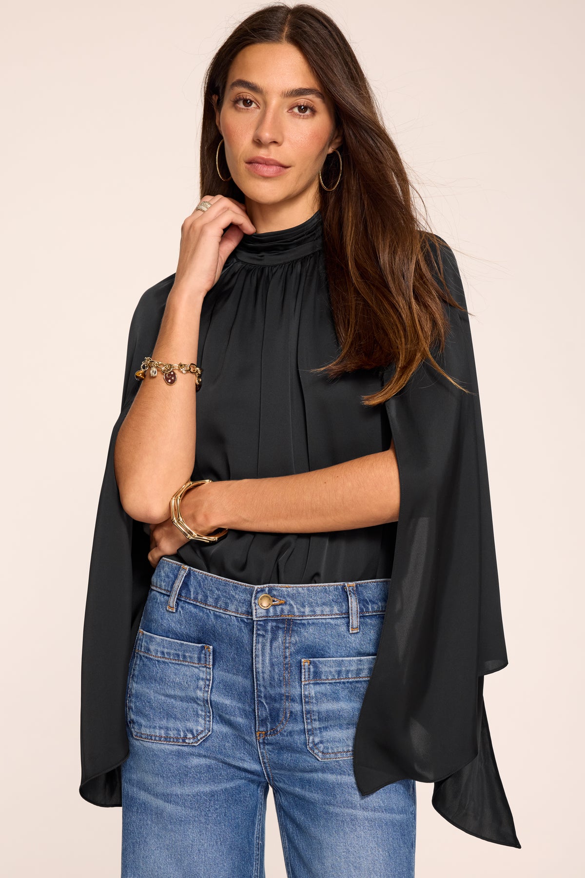 Howard Cape Long Sleeve Top view 1