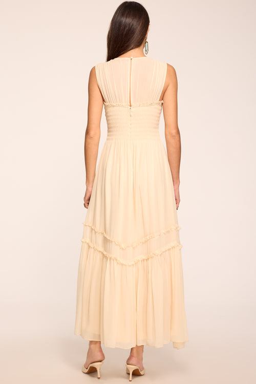 Mila Smocked Midi Dress view 5