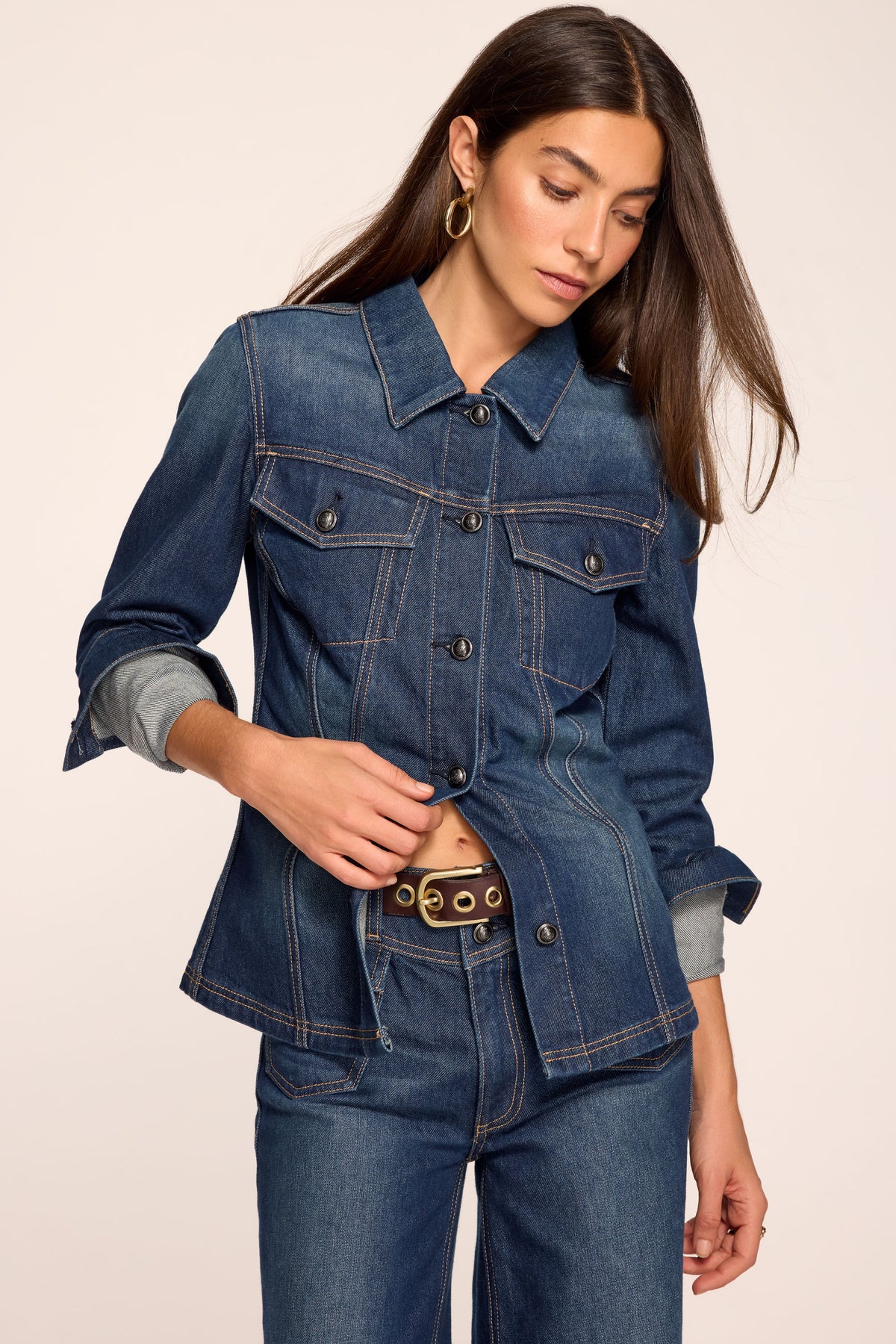Dani Fitted Denim Jacket view 1