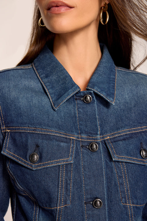 Dani Fitted Denim Jacket view 3