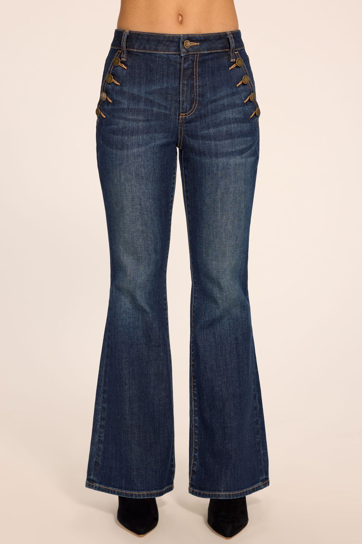 Helena High-Rise Demi Petite Flare Jean view 1