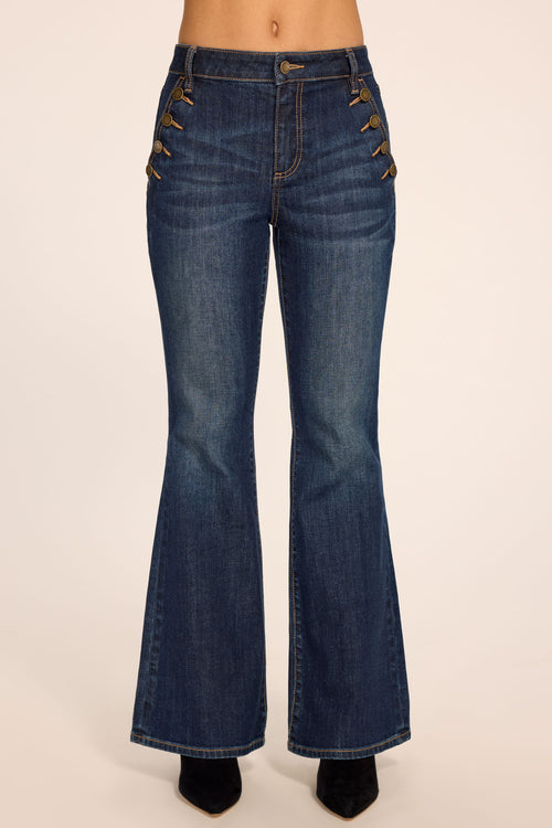 Helena High-Rise Demi Flare Jean view 1