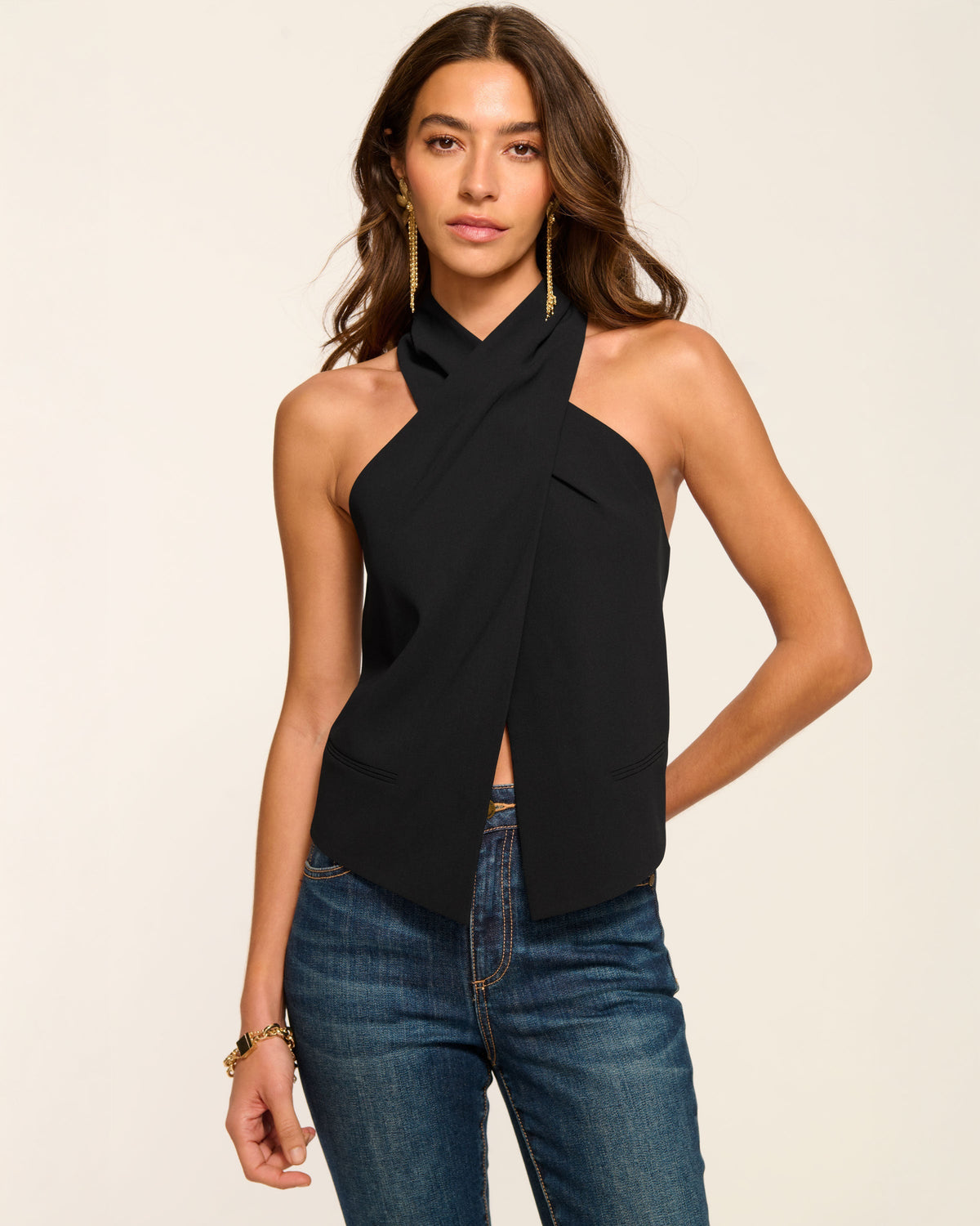 Andie Tailored Halter Top view 1