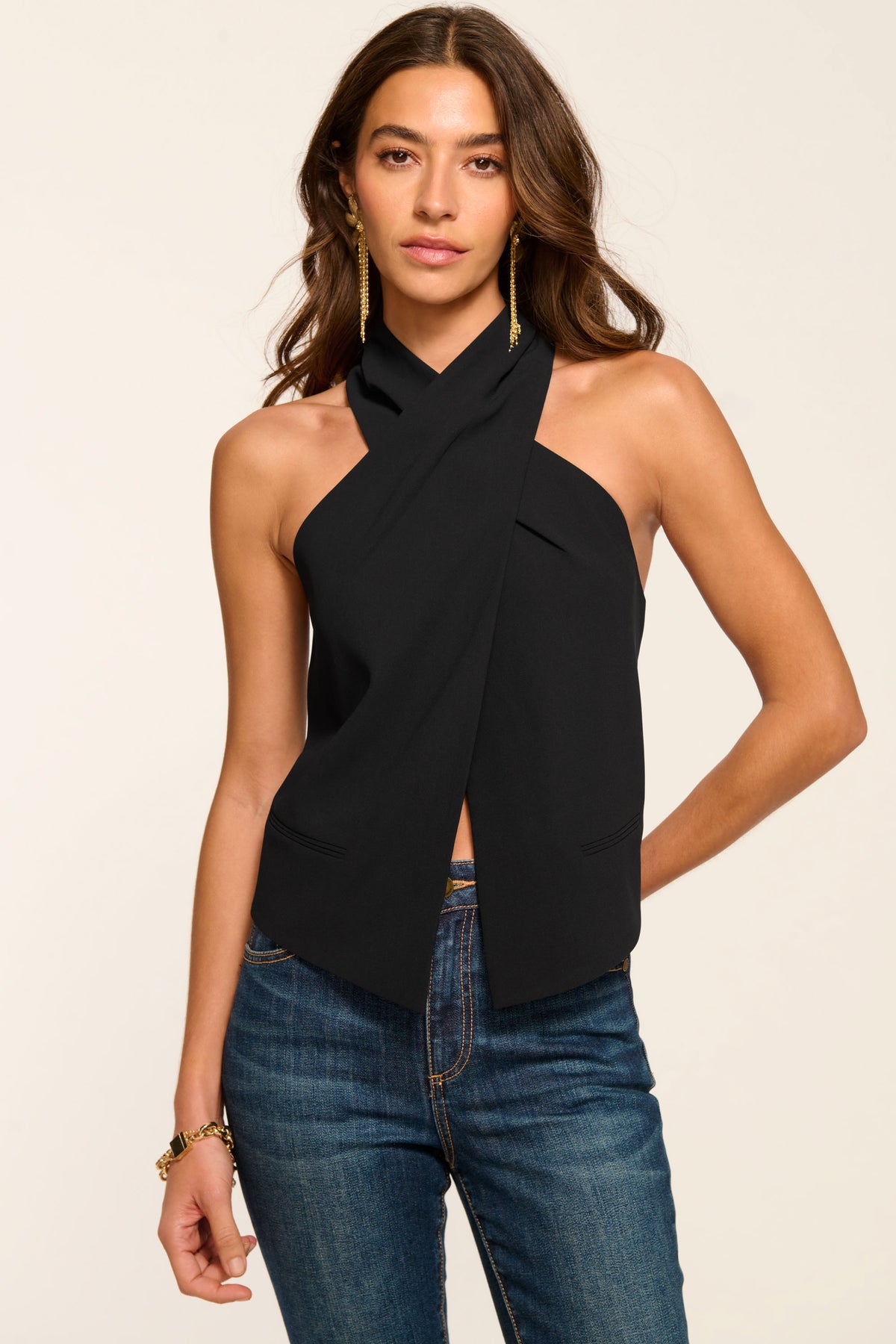 Andie Tailored Halter Top view 1