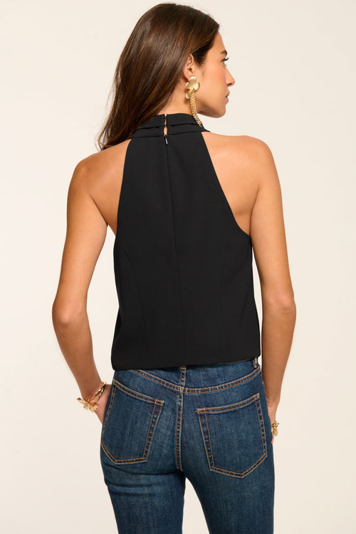 Andie Tailored Halter Top view 3