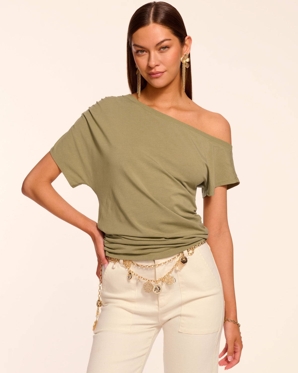Stella Knit Off-The-Shoulder Tee view 1