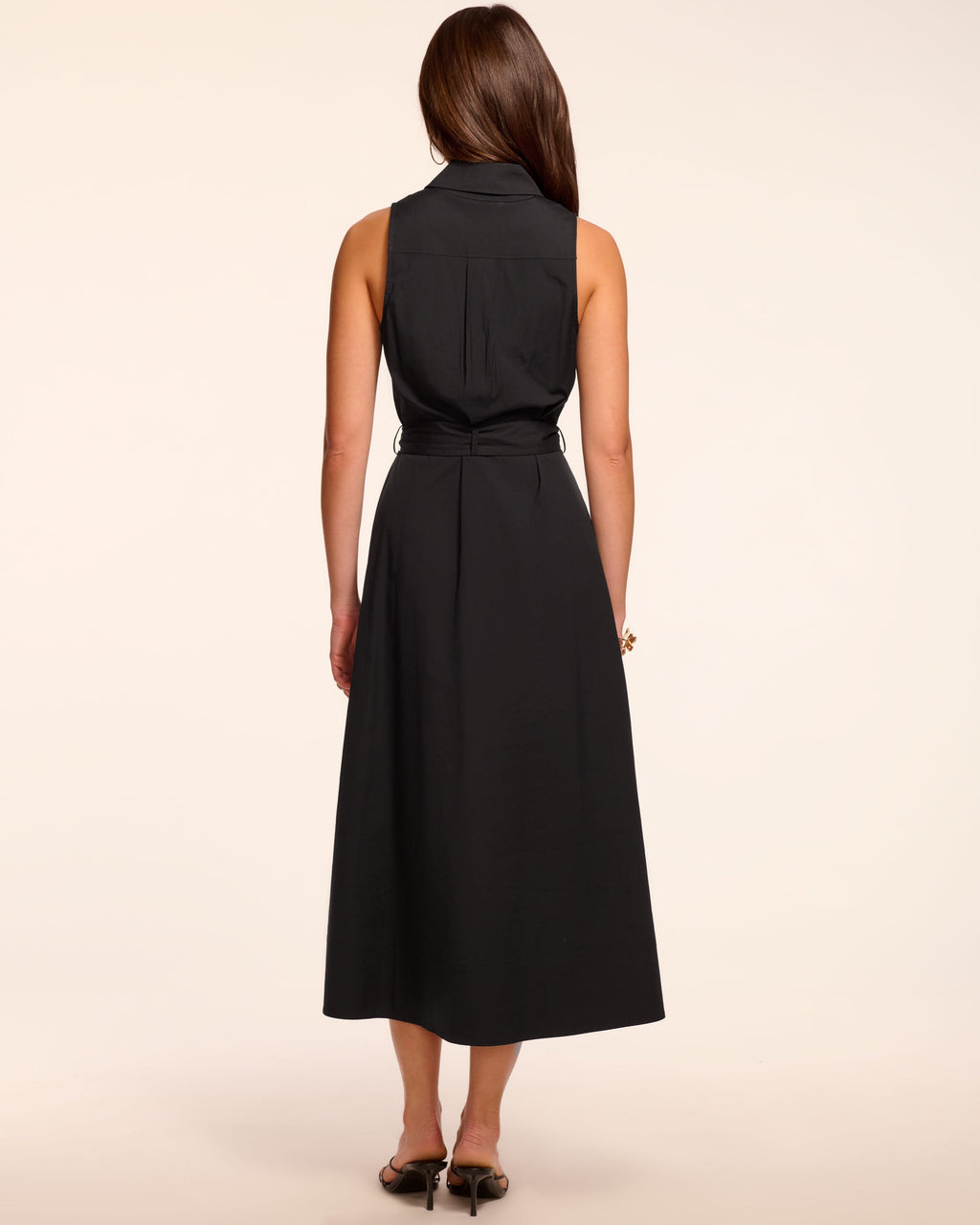 Darcey Cotton Poplin Sleeveless Midi Dress in black | Ramy Brook Darcey Cotton Poplin Sleeveless Midi Dress in black | Ramy Brook
