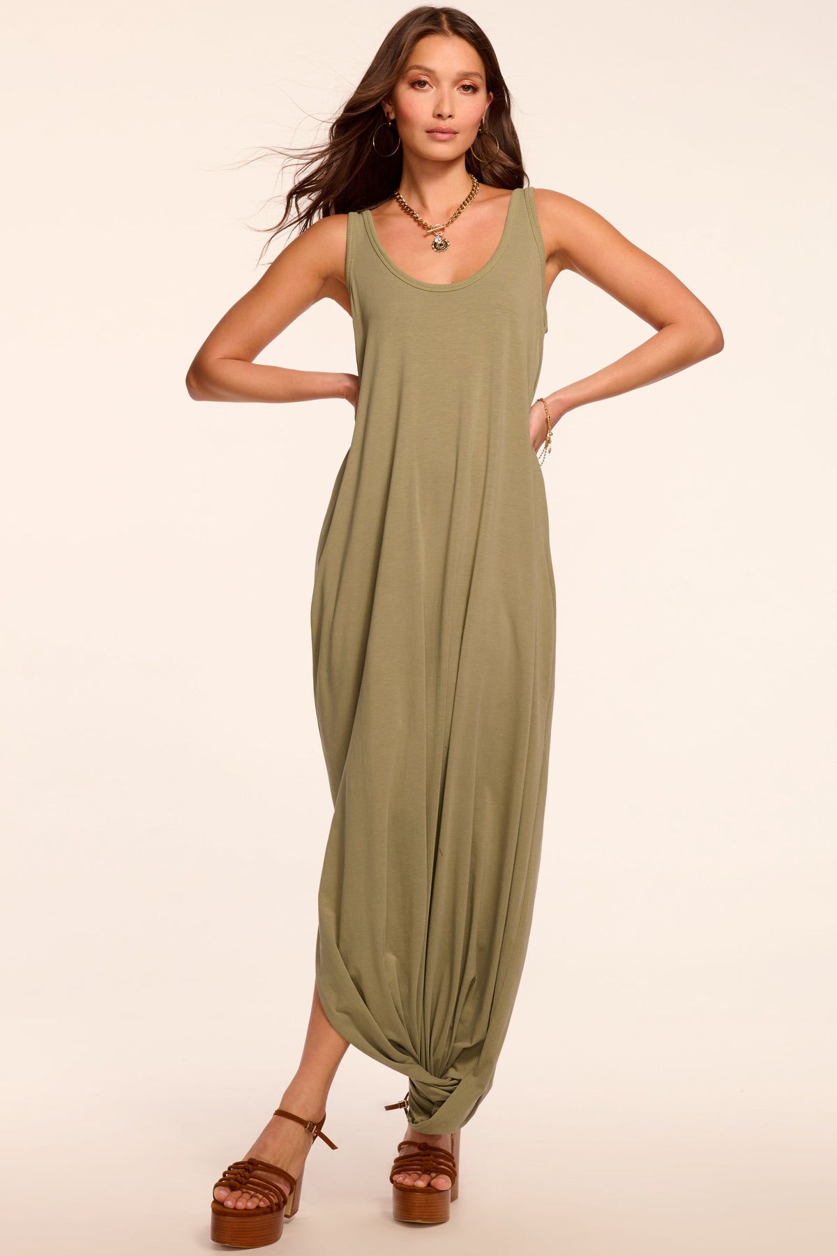 Ellison Knit Scoop Neck Midi Dress view 1
