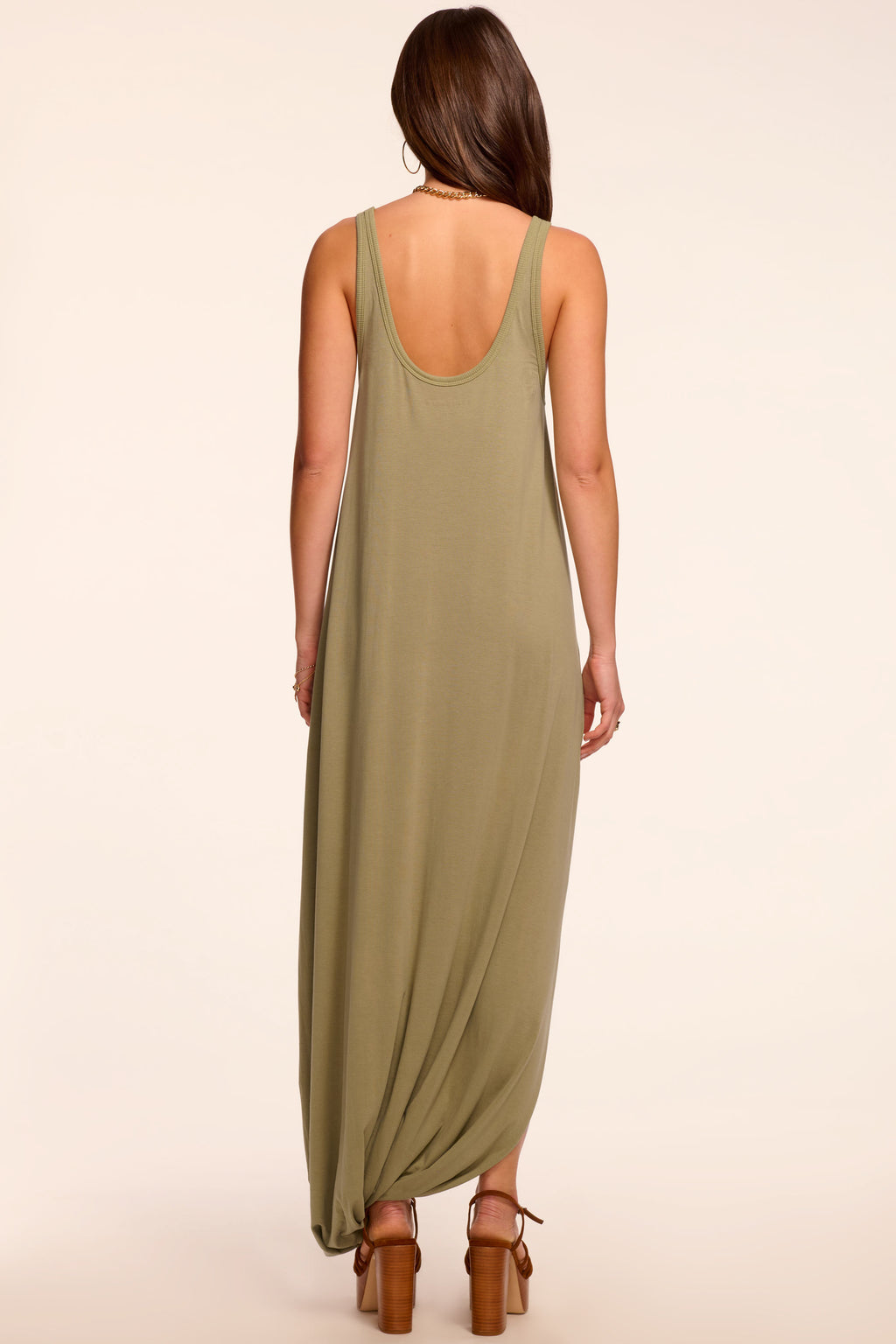 knit scoop neck dress Ellison Midi in safari scoop neck mini dress