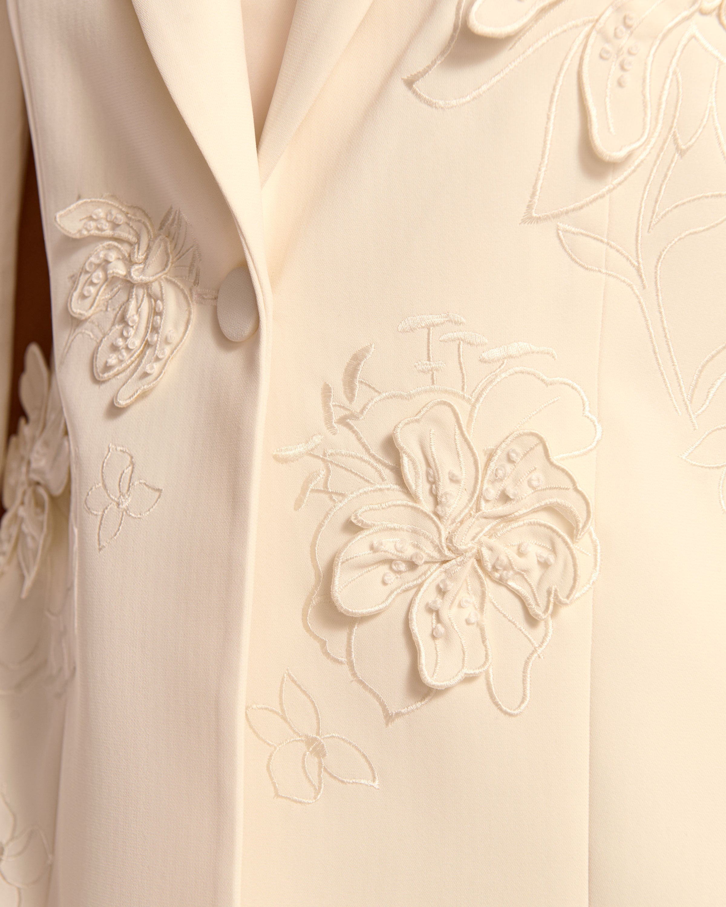Rosalinda Embellished Cape in ivory | Ramy Brook