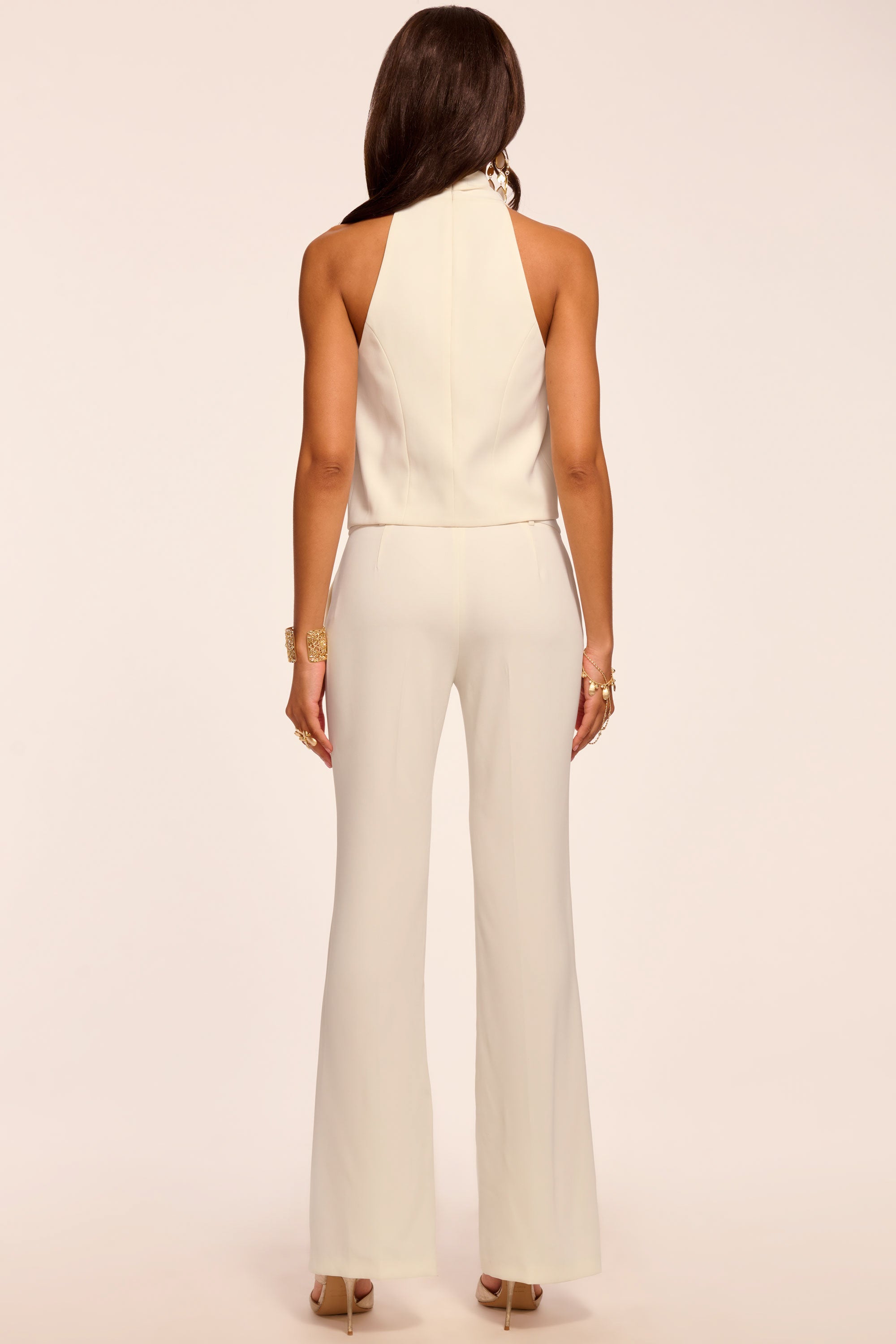 パンツ ORIMI PERFECT SLACKS SIZE 2 Orian Tailored Flare Pant in ivory | Ramy Brook