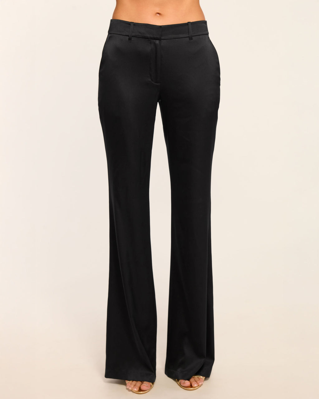 Ramy Brook Vivienne Silk Flare Pant in Black