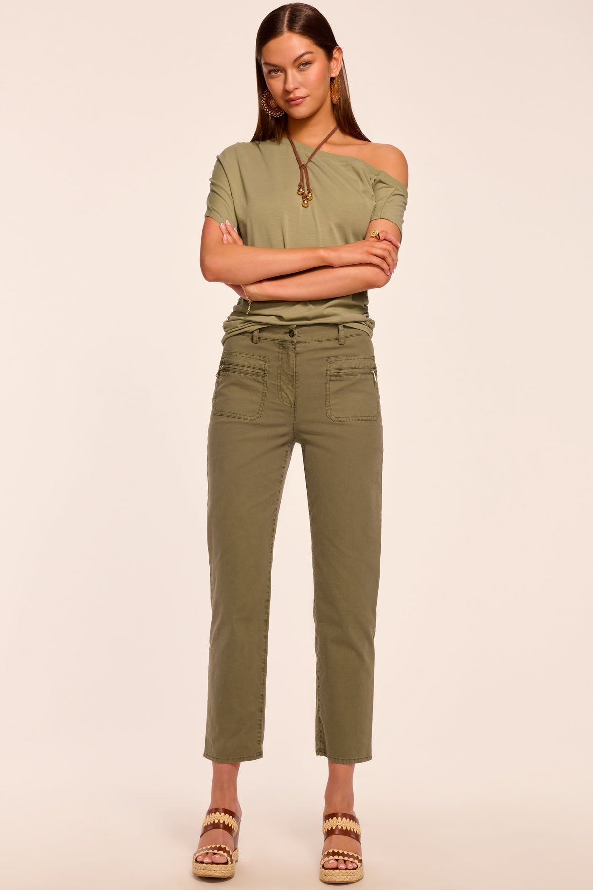 Emmy Canvas Ankle Length Pant view 1
