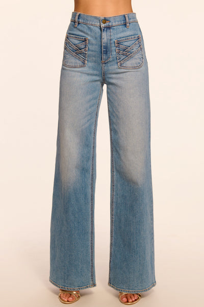 Heidi High-Rise Wide Leg Braided Jean | Ramy Brook