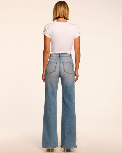 Heidi High-Rise Wide Leg Braided Jean view 4