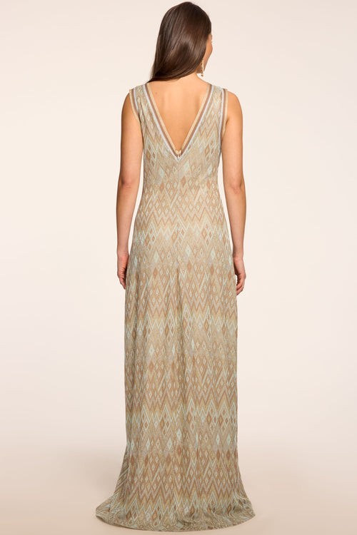 Reese Printed Knit Maxi Dress view 4