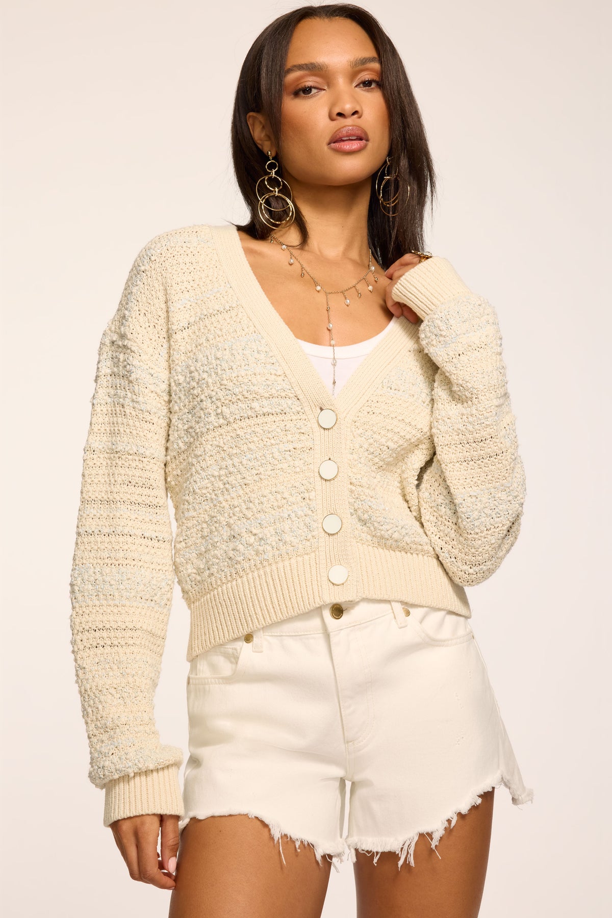 Carly Textured Knit Cardigan view 1